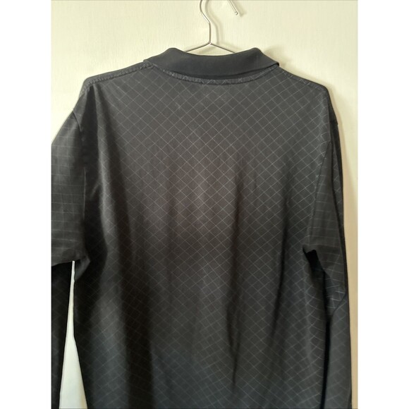 Lacoste Long Sleeve Black Diamond Pattern Polo Crocodile 5191L | Men’s 5 (Large) - Picture 6 of 9